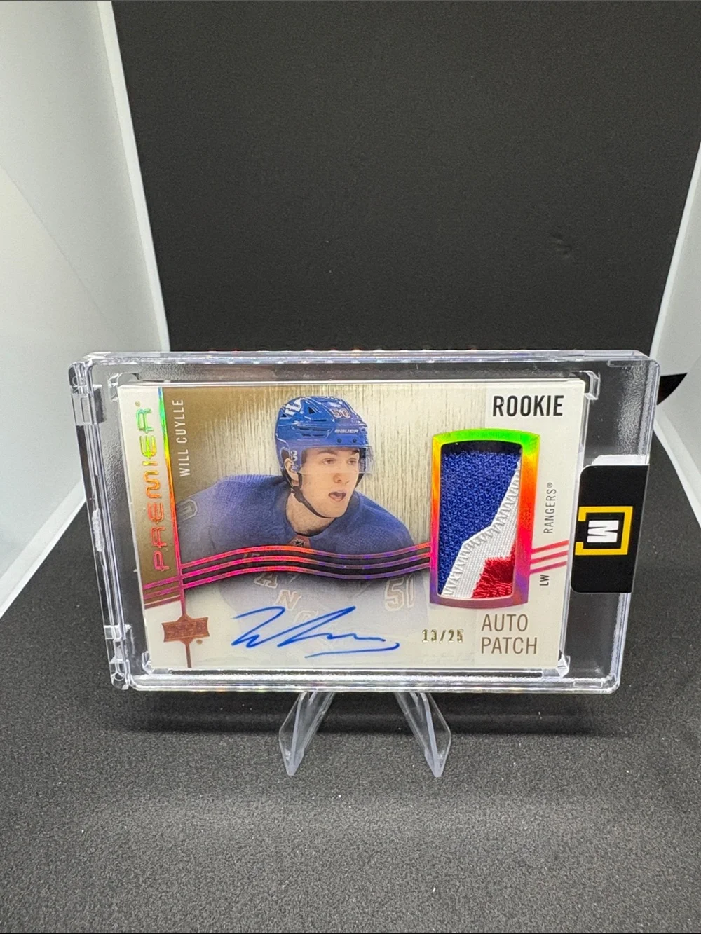 Upper Deck Will Cuylle Rookie Auto Patch Trading Card LE 13/25